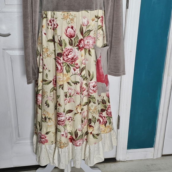 Handmade Upcycled CottageCore Dress Small-Medium - Picture 5 of 15